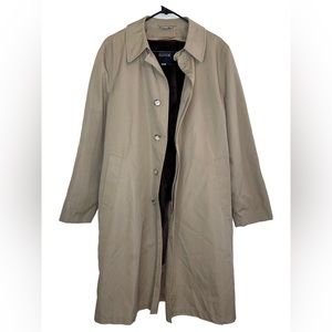 Austin Manor Men's Trench Coat w/zip out Warm Lining Size 40 Long